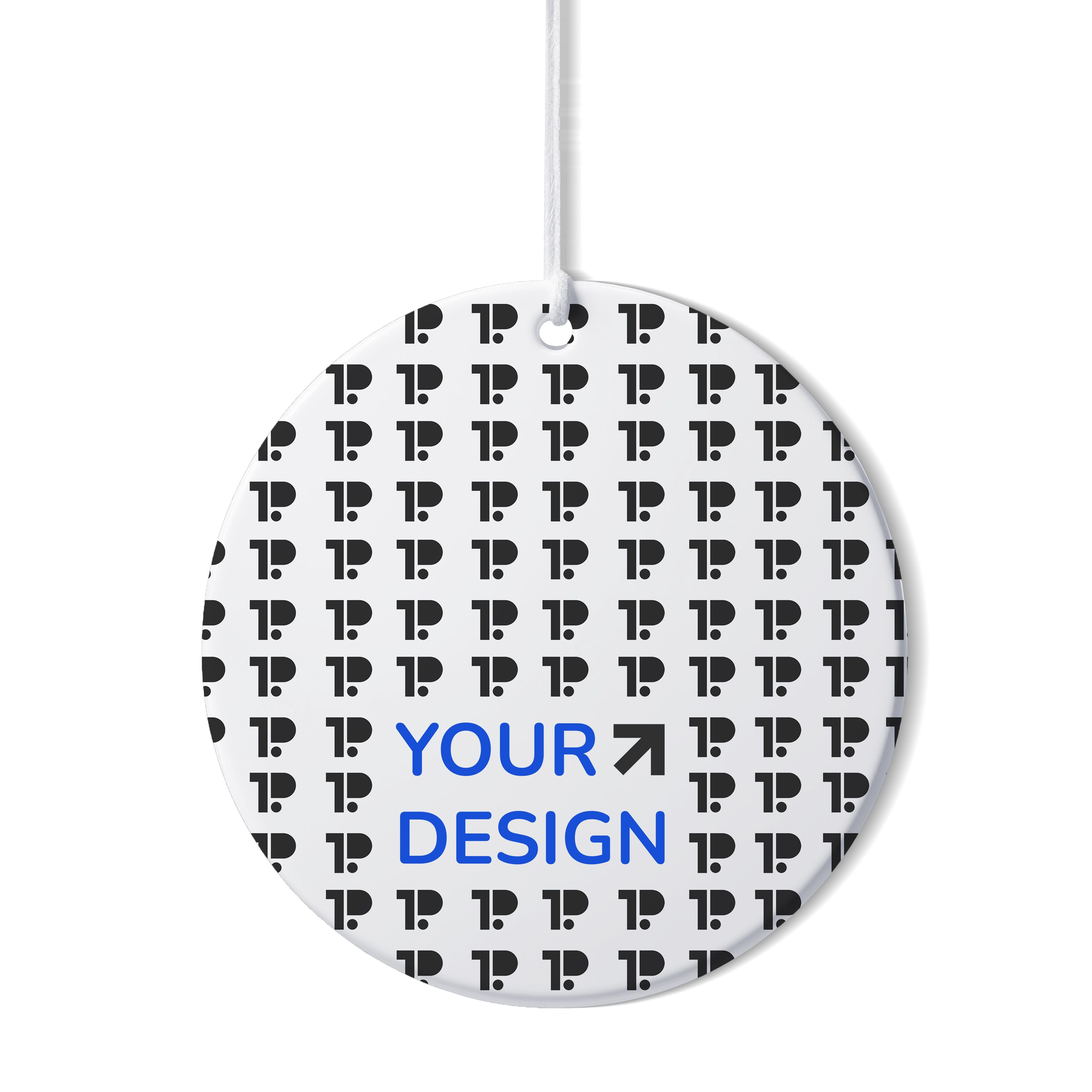 Round Ceramic Ornament